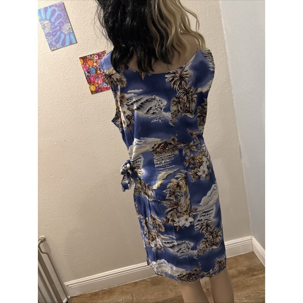 Hilo Hattie The Hawaiian Original Floral‎ Faux Wrap Dress Tropical Beach Large - Picture 3 of 5